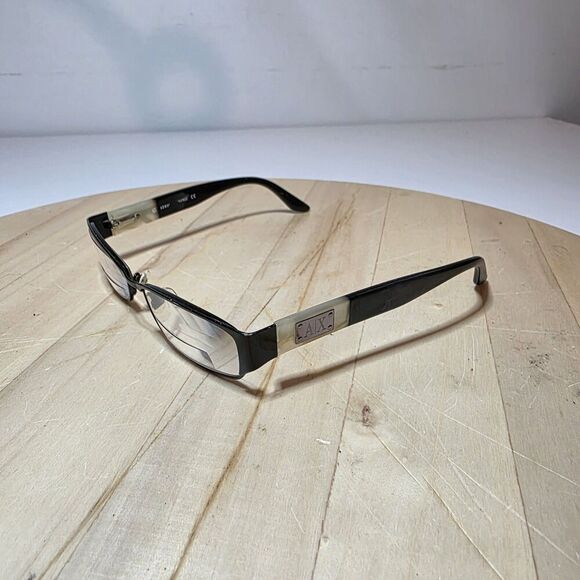 ARMANI EXCHANGE Eyeglasses Black With Mother of Pearl AX221 65Z 135 Frame Only - Picture 1 of 10